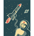 spaceman background vector image