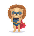 superhero lion concept vector image