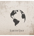earth day grunge concrete banner design vector image vector image