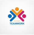 teamwork and friendship concept created vector image