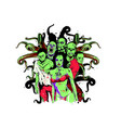horror nation vector image