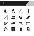 sport icons design for presentation graphic vector image