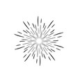 sun rays hand drawing eps10 vector image