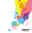 paint splatter background vector image