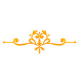 set vintage gold frames elegant picture vector image