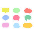 collection of colorful speech bubbles and dialog vector image