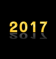 2017 gold vector image