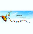 beautiful abstract summer nature background vector image vector image