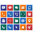 collection of square icons user interface set 3 vector image