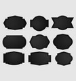 metal shield with dark black geometric grid vector image vector image