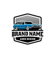 muscle car logo vector image