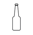 glass bottle vector image