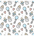 seamless doodle pattern bathing vector image