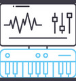 studio line icon outline symbol vector image