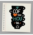 a cup of coffee doodle vector image vector image