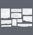 torn lined paper vector image