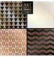 art deco seamless vintage wallpaper pattern vector image