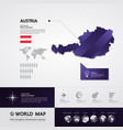 austria map vector image