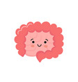 happy kawaii character small and large vector image