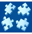 puzzle pieces vector image vector image
