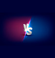 versus game cover banner sport vs team concept vector image