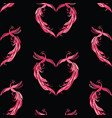 seamless background flying fabulous birds vector image