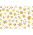 snowflakes seamless pattern for christmas vector image vector image
