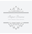 cutout paper frame vector image