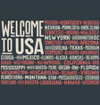 flag usa poster united states america vector image vector image