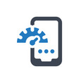mobile performance speed icon vector image vector image