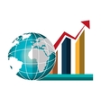 growth global design vector image vector image