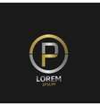 letter p vector image
