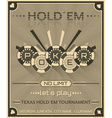 poker background in retro style with chips vector image