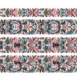 set of vintage border brushes templates baroque vector image