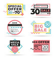 set modern abstract banners vector image vector image