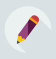 flat modern design with shadow icon pen vector image vector image