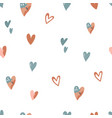 abstract seamless pattern with colorful hearts vector image vector image