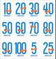 anniversary template for cards and congratulation vector image