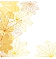background with falling autumn leaves vector image vector image