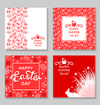 easter card4 set vector image vector image