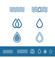 drop minimalistic logo design collection vector image