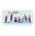 handymen repairing clients home appliance vector image vector image