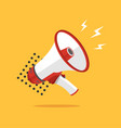 loudspeaker concept banner flat design style vector image