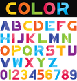 alphabet set 01 vector image
