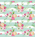 floral seamless pattern with pink flowers vector image