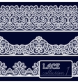 lace patterns set vector image