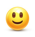 slightly smiling emoji vector image vector image