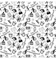 time management icons sketch seamless vector image vector image