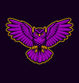 owl logo vector image vector image