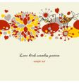 love birds pattern vector image vector image